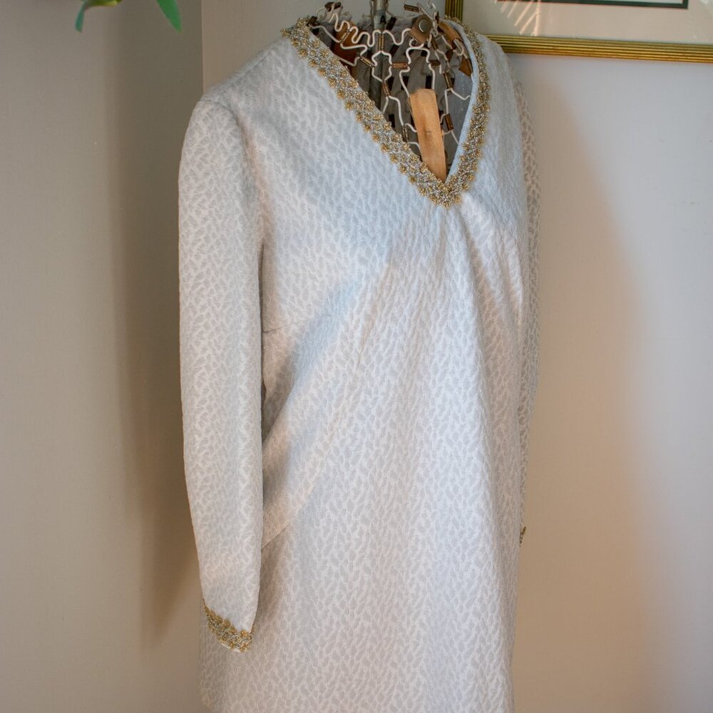 Vintage 1960's Silver Dress Size Medium